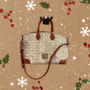 Dooney & Bourke Authentic Caramel Monogram Tote / Shoulder Bag 🤎 💛 NWOT